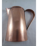 Vintage or antique Flat back Wall Handmade Copper 4.5&quot; tall Pitcher  - $27.12 CAD