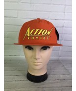 Superman Action Comics Logo Nylon Orange Low Crown Snapback Cap Hat Adul... - £21.89 GBP