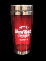 Seminole Hard Rock Hotel &amp; Casino Florida Promotional Coffee Drink Tumbler - £9.84 GBP