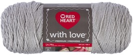 Red Heart With Love Yarn-Light Grey - £15.32 GBP