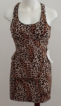 NWT Toska Kiss Fashion Leopard Print Mini Dress Club Jrs RUNS SMALL Stra... - £11.63 GBP