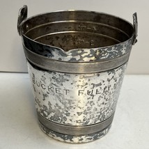 1930&#39;s Napier Cocktail Shaker Companion Bucket Full 4 Oz Jigger MISSING HANDLE - £62.60 GBP