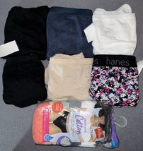 Hanes Briefs &amp; High Cuts 12 pairs Womens Panties Underwear Size 9 2XL - £20.07 GBP