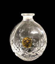 Royal Crystal Rock Perfume Bottle ROC No Lid Diamond Pattern Vanity Dresser Vtg - £12.10 GBP