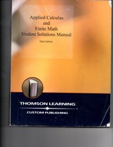 Applied Calculus and Finite Math Student Solutions Manual, pb, 2001 [Paperbac... - £30.35 GBP