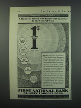 1930 First National Bank Ad - A business friend and financial counselor - £14.65 GBP