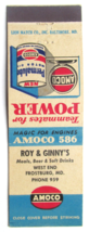 Roy &amp; Ginny&#39;s - Frostburg, Maryland Amoco Service Station 20FS Matchbook Cover - £1.57 GBP