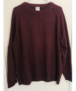 Columbia Sportswear Men&#39;s Maroon Pullover Sweater Wool / Cotton Blend Si... - £14.73 GBP