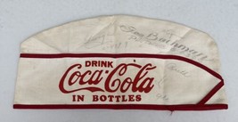 Vintage Antique 1920s Coca Cola Soda Jerk Cloth Cap Vendor Hat - $195.00