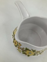 Noritake Acapulco Gravy Bout w/Spout Handles Vintage MCM Yellow Floral E... - $23.51