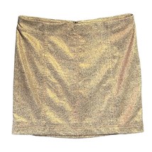 Free People Skirt Gold Mini Sexy Stretch Urban Outfitters Women Size 6 G... - $23.74