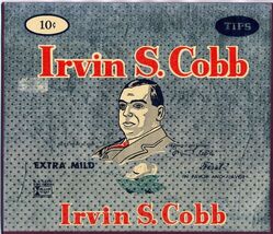Irvin S Cobb Cigar Box Label  Extra Mild 10 Cent Tips on Alcoa Wrap Gold... - $49.45