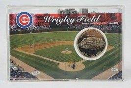 Chicago Cubs Wrigley Field Highland Mint MLB 24K Gold Overlay Coin - £23.36 GBP