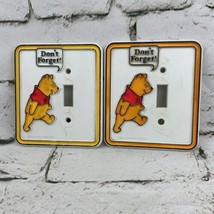 Winnie The Pooh Light Switch Cover Plates Don’t Forget Lot Of 2 Vintage ... - $19.79