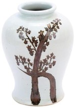 Jar Vase DYNASTY Twisted Tree Lamp Flared Rim Rust Brown Colors May Vary - £343.22 GBP