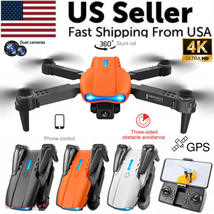 Drones Quadcopter 5G 4K GPS Drone X Pro with HD Dual Camera Wifi FPV Foldable RC - £21.12 GBP+