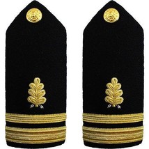 New Us Navy Lieutenant Junior Grade Dental Corp Hard Shoulder Boards Cp Made - $33.50