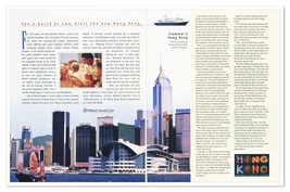 Hong Kong Holland America Line Frommer&#39;s Vintage 1997 2-Page Tourism Magazine Ad - £9.67 GBP