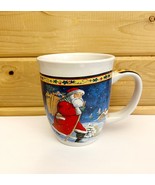 Santa Coffee Mug Christmas Vintage Royal Norfolk 8 oz 1990s - $19.49