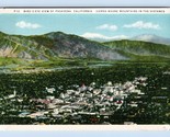Birds Eye View Pasadena California CA Sierra Mountains UNP WB Postcard K13 - $3.91