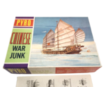 Pyro Chinese War Junk Ship Model Kit B258-125 Open Box 1966 USA - $33.85