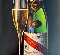 GH Mumm Champagne Brut Cordon Rouge 1980 Advertisement Winery DWEE25 - £23.42 GBP