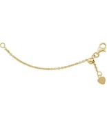 14K Gold 1.5 mm Adjustable 3 Inch Cable Necklace Bracelet Chain Extender - $245.51 CAD