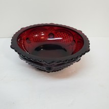 Vintage Avon 1876 Ruby Red Cape Cod 5&quot; Desert Berry Bowl Fruit Dish 22-228 - £14.30 GBP
