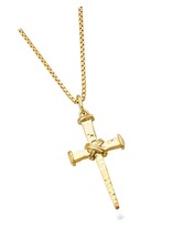 925 Sterling Silver Italian Rope Wrap Nail Cross or - $160.74