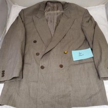 Ermenegildo Zegna Soft Mens Beige Blazer Suit Jacket Sport Coat 56R - $29.70