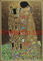 The Kiss - Gustav Klimt - Athena 1976 - Framed Print - 16&quot;H x 12&quot;W - £40.98 GBP