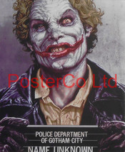 The Joker - Mug Shot (Batman Villain) - Framed Print - 16&quot;H x 12&quot;W - £40.76 GBP