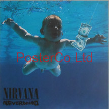 Nirvana - Nevermind (Album Cover Art) - Framed Print - 16&quot;H x 16&quot;W - £40.67 GBP