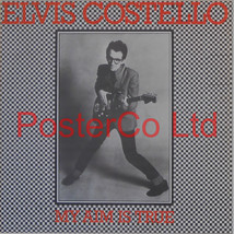 Elvis Costello - My Aim is True (Album Cover Art) - Framed Print - 16&quot;H x 16&quot;W - £40.13 GBP