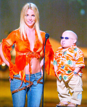 Britney Spears with Verne Troyer - Framed print 16&quot;H x 12&quot;W - £40.76 GBP