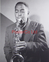 Charlie Parker - Playing a Saxophone - Framed Picture - 16&quot;H x 12&quot;W - £39.96 GBP