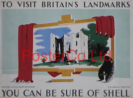 Shell Advert - To Visit Britain&#39;s Landmarks you can be sure of Shell - Dinton Ca - £25.97 GBP