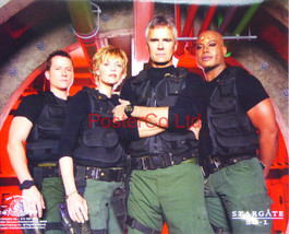 Stargate SG1 Team with Jack O&#39;Neill - Framed print 12&quot;H x 16&quot;W - £40.75 GBP