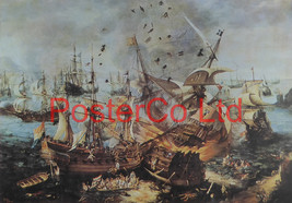 The Battle of Gibraltar, 25th April 1607 - Cornelis Claesz van Wieringen - Frame - £40.76 GBP