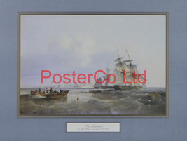 Old Hartlepool - John Wilson Carmichael - Felix Rose - Framed Print - 12&quot;H x 16&quot; - £40.76 GBP