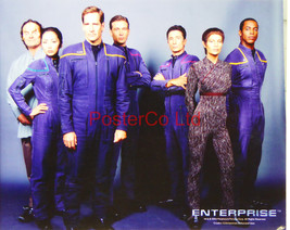 Star Trek Enterprise Team - Framed print 12&quot;H x 16&quot;W - £40.54 GBP
