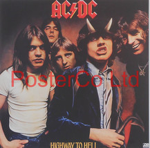 AC/DC - Highway To Hell (Album Cover Art) - Framed Print - 16&quot;H x 16&quot;W - £41.11 GBP