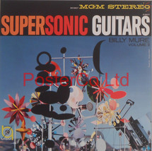 Billy Mure - Supersonic Guitars (Album Cover Art) - Framed Print - 16&quot;H x 16&quot;W - £40.11 GBP