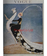 Vogue Magazine Cover Art (British Edition) - Lady &amp; Peacock, April 1918 ... - £25.40 GBP
