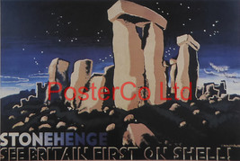 Shell Advert - See Britain First on Shell - Stonehenge (1931) - Edward McKnight  - £25.97 GBP