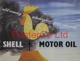 Shell Advert - Cold Coming Winterproof your car (1952) - George Chapman - Framed - £25.97 GBP