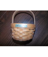 used-longaberger discovery basket-1492-1992-signed-1991-handwoven-dresde... - $10.99