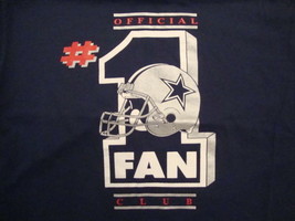 NFL Dallas Cowboys Football #1 Official Fan Club Sportswear T Shirt Size XL - £15.72 GBP