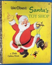 Walt Disney&#39;s Santa&#39;s Toy Shop (1969) Little Golden Book Hc - £7.90 GBP