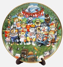 Bill Bell PURR-FECT POPS Father’s Day Present Cat Lovers Dad Plate Franklin Mint - £10.38 GBP